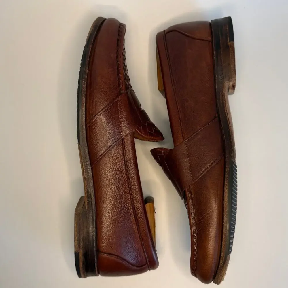 VERY GOOD Rancourt & Co. x FootJoy Brown Leather Penny Loafer Made in USA 9.5 C